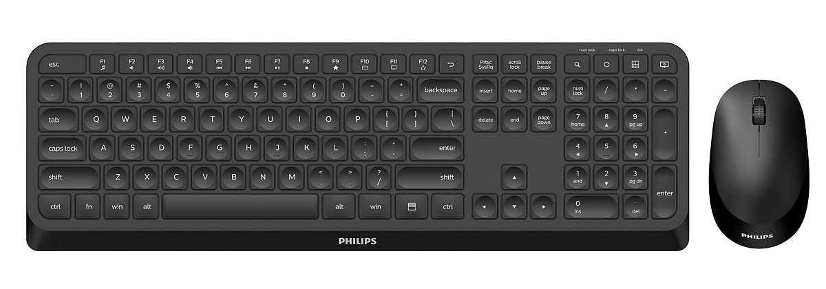 Philips 3000 Series Spt6307b Juego De Teclado Y Ratón Inalámbrico 2.4 Ghz Qwerty