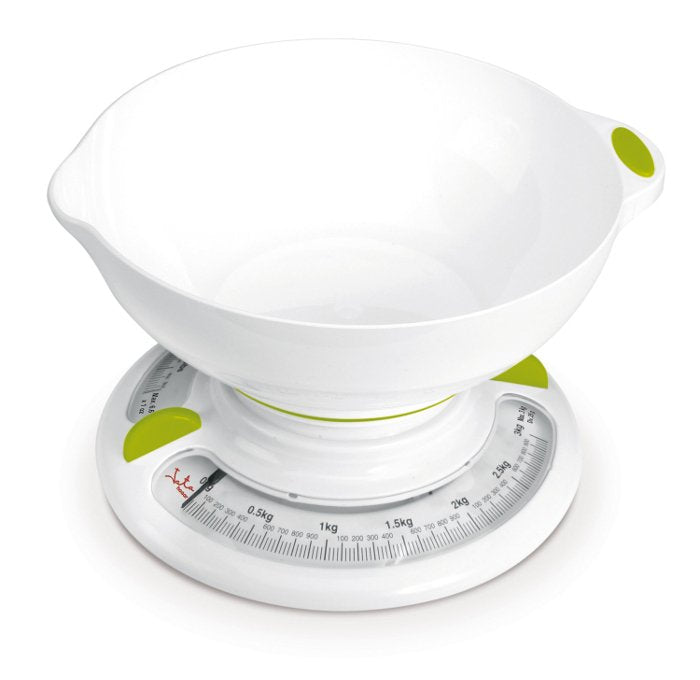 Báscula Mecánica De Cocina Jata 610n Hasta 3kg Precisión 25g Dial Fácil Lectura Bowl 1l Función Tara