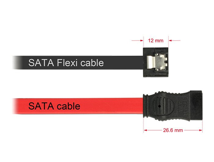 EAN 4043619838394 - DeLOCK 0.2m 2xSATAIII cable de SATA 0,2 m Negro imagen 2
