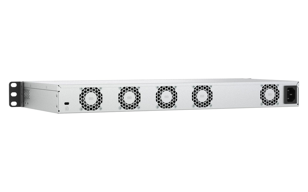 Qnap Qsw-M7230-2x4f24t Conmutador 2 X 100 Gigabit Qsfp28 + 4 X 25 Gigabit Sfp28 Montable En Rack Para Qnap Cab-Dac50m-Sfpp Trx-10gitsfpp-Sr Trx-25gsfp28-Sr