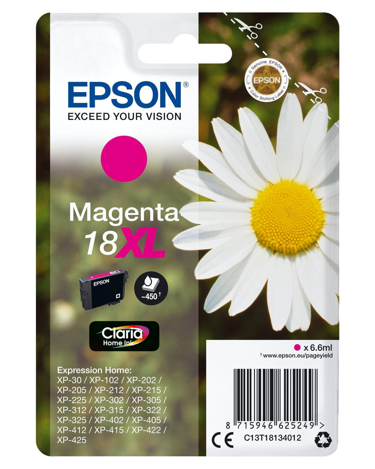 Epson 18xl Ink Cartridge Magenta C13t18134022