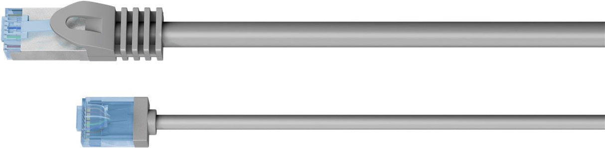 Latiguillo Cat 6a, U/Utp, 2.00 M, Gris, Lszh-Tpe Slim Delgado Goobay