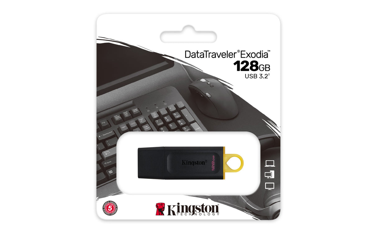 EAN 0740617309928 - Kingston Technology DataTraveler Exodia unidad flash USB 128 GB USB tipo A 3.2 Gen 1 (3.1 Gen 1) Negro, A imagen 6