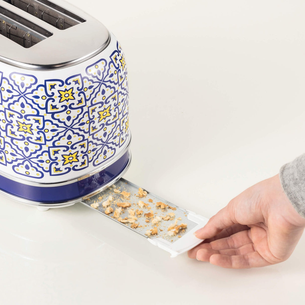 Ariete 2-Schlitz-Toaster Capri (Blanco/Mehrfarbig, 810 Watt, Para 2 Scheiben Toast) 0155ca