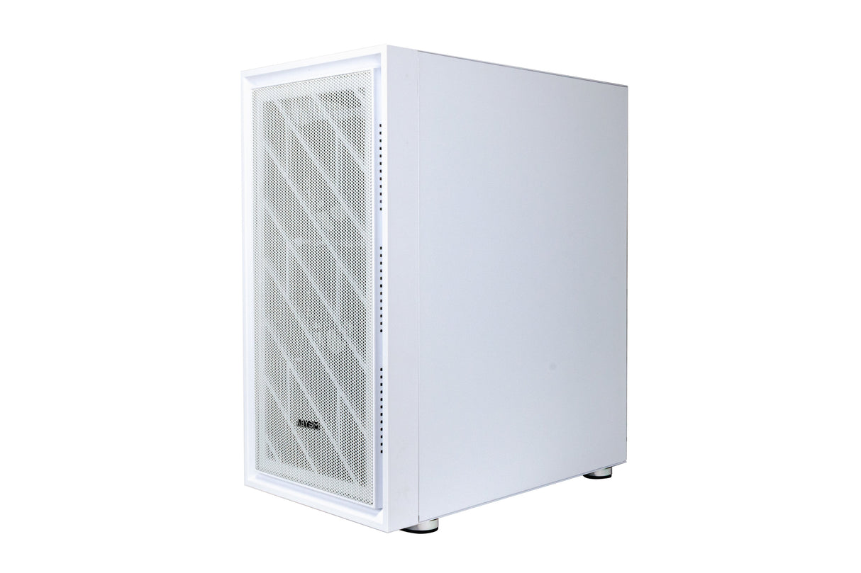 Caja Pc Abysm Atx Case Danube Kamp White Argb-Tempered Glass- 1xusb 3.0+2xusb2.0 - 4 X Fan 12cm Argb -Argb Hub