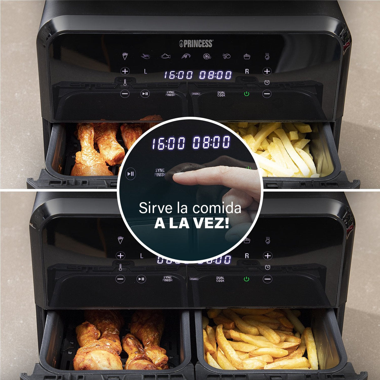 Princess Double Basket Aerofryer Heissluftfritteuse