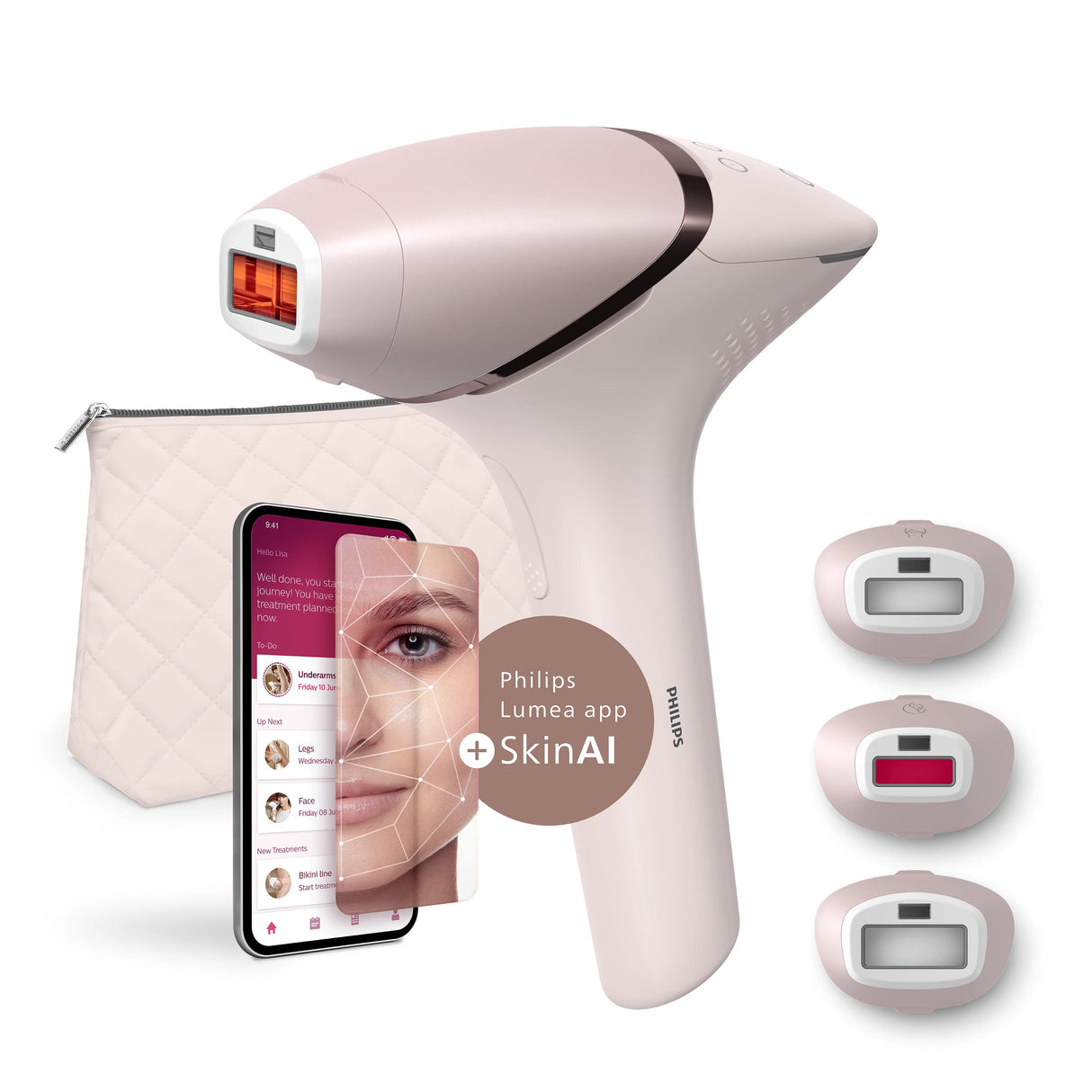 EAN 8720689047814 - Philips Lumea Prestige BRI953/02 depiladora de luz pulsada Luz pulsada intensa (IPL) Rosa, Oro rosa imagen 2