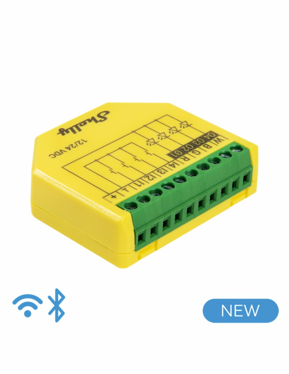 Shelly · Unterputz · \"Plus Rgbw Pm\" · Led Lichtcontroller · Wlan · Bt