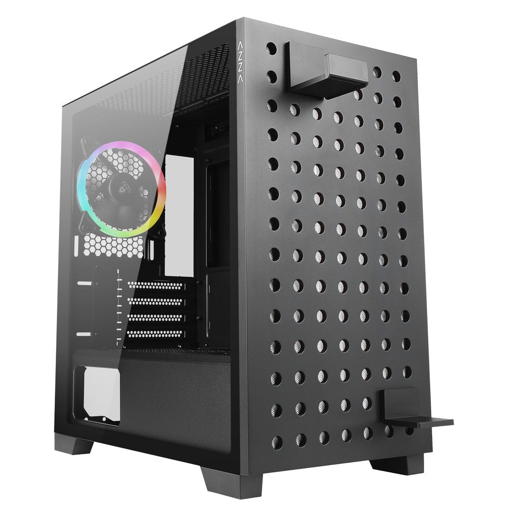 Caja Pc Azza Matx Elise 140 Tempered Glass Argb 2xusb3.0