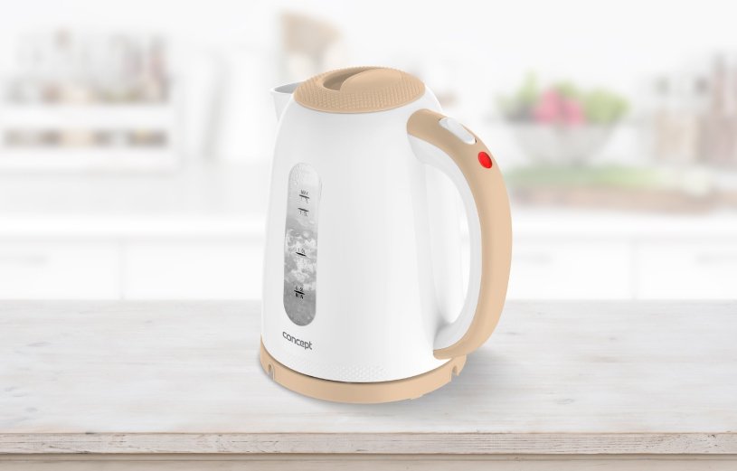 Tetera Eléctrica Concept Rk2331 1,7 L 2200 W Beige, Blanco