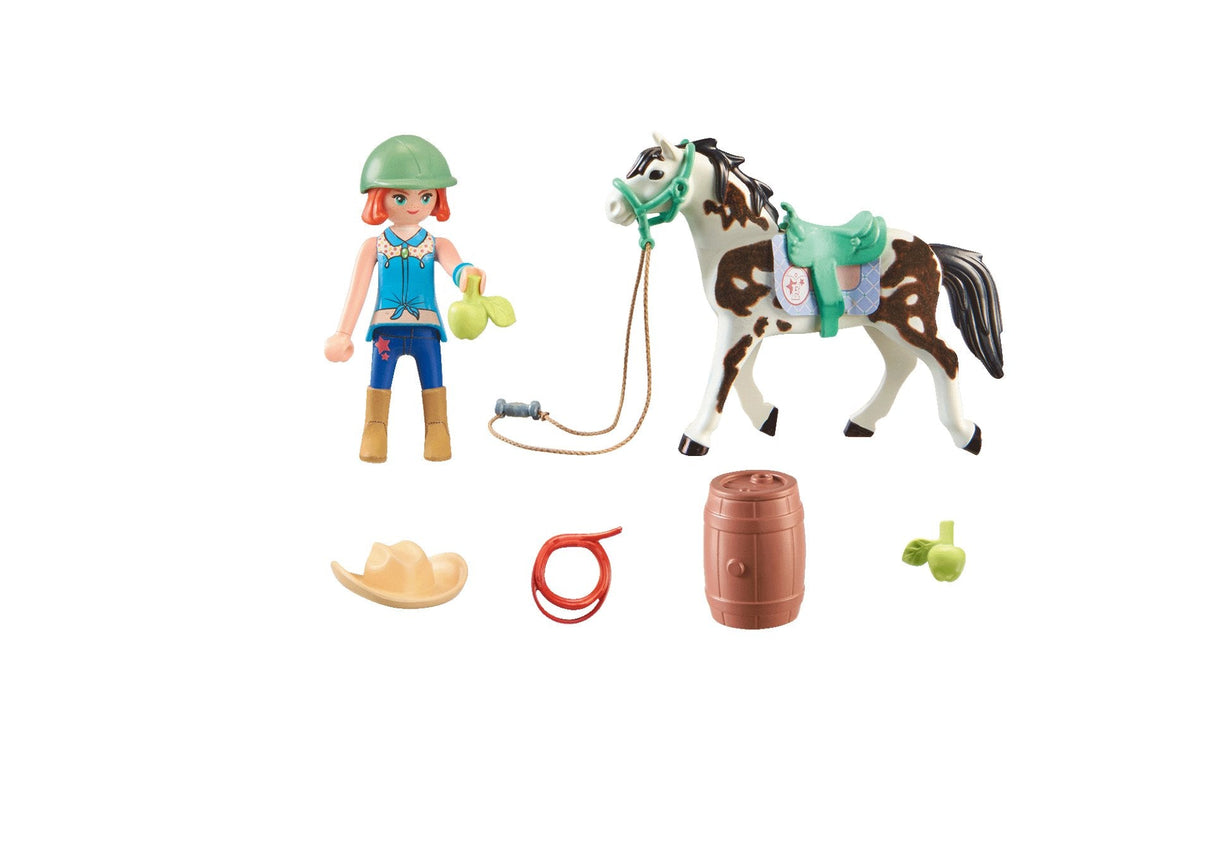 Playmobil 71358 Caballos De La Cascada Ellie Y Aserrín Con Ejercicio Occidental 71358