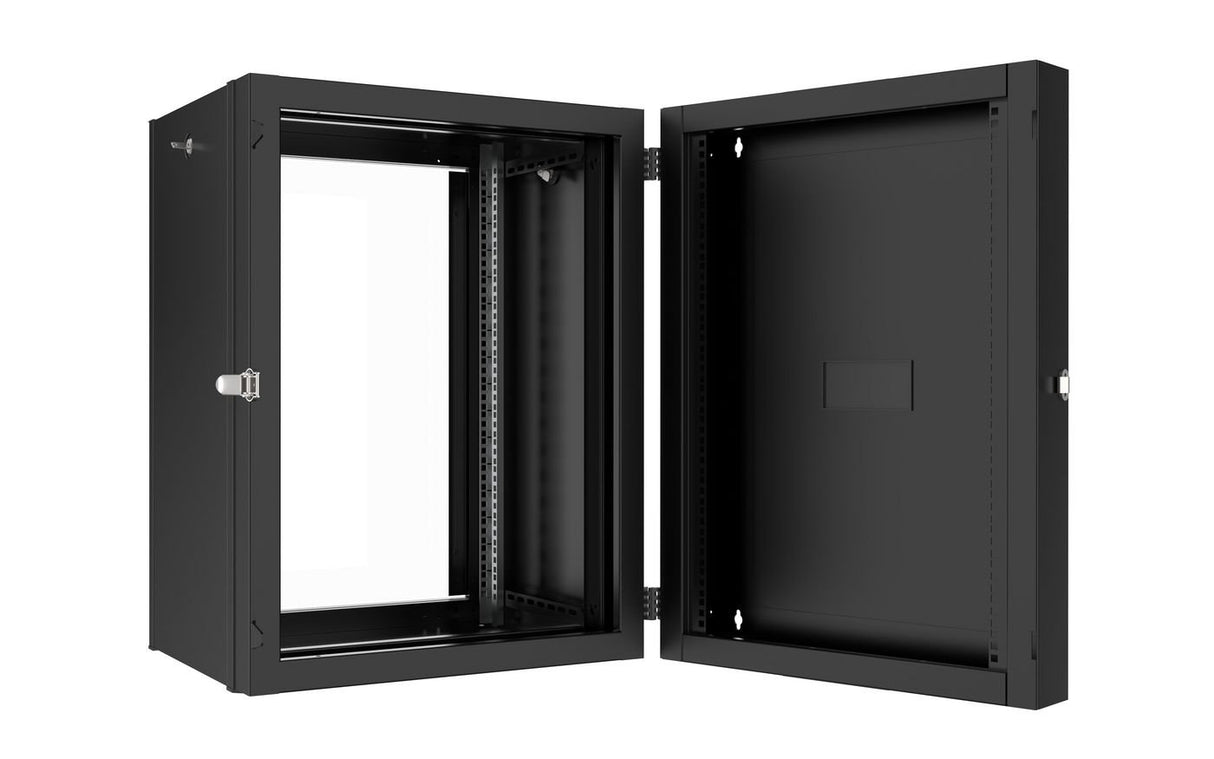 EAN 5715063210604 - Lanview RWP16U45BL-D armario rack 16U Bastidor de pared Negro imagen 2