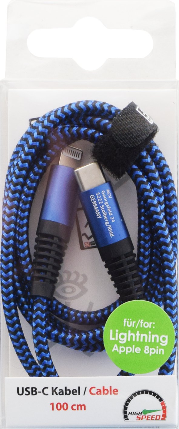2go Cable Usb Type-C - Lightning Apple Azul-100cm