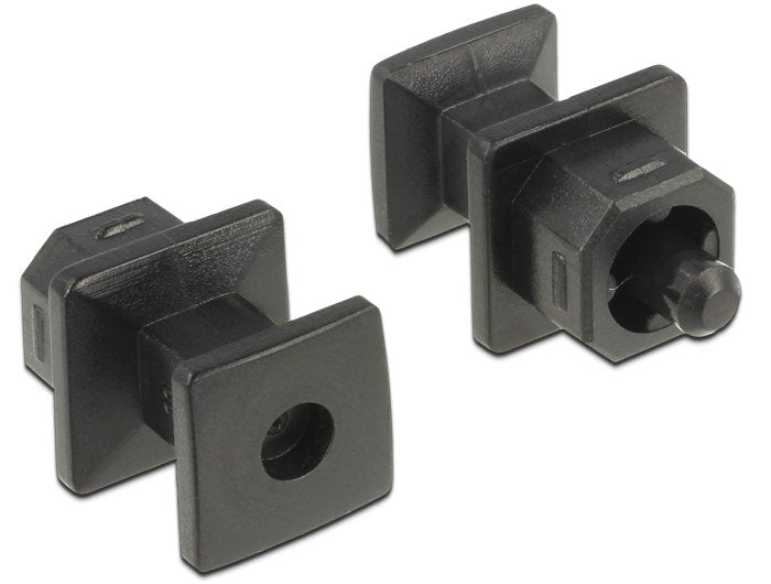 Delock Cubierta Antipolvo Para Enchufe Toslink Con Mango 10 Piezas Negro