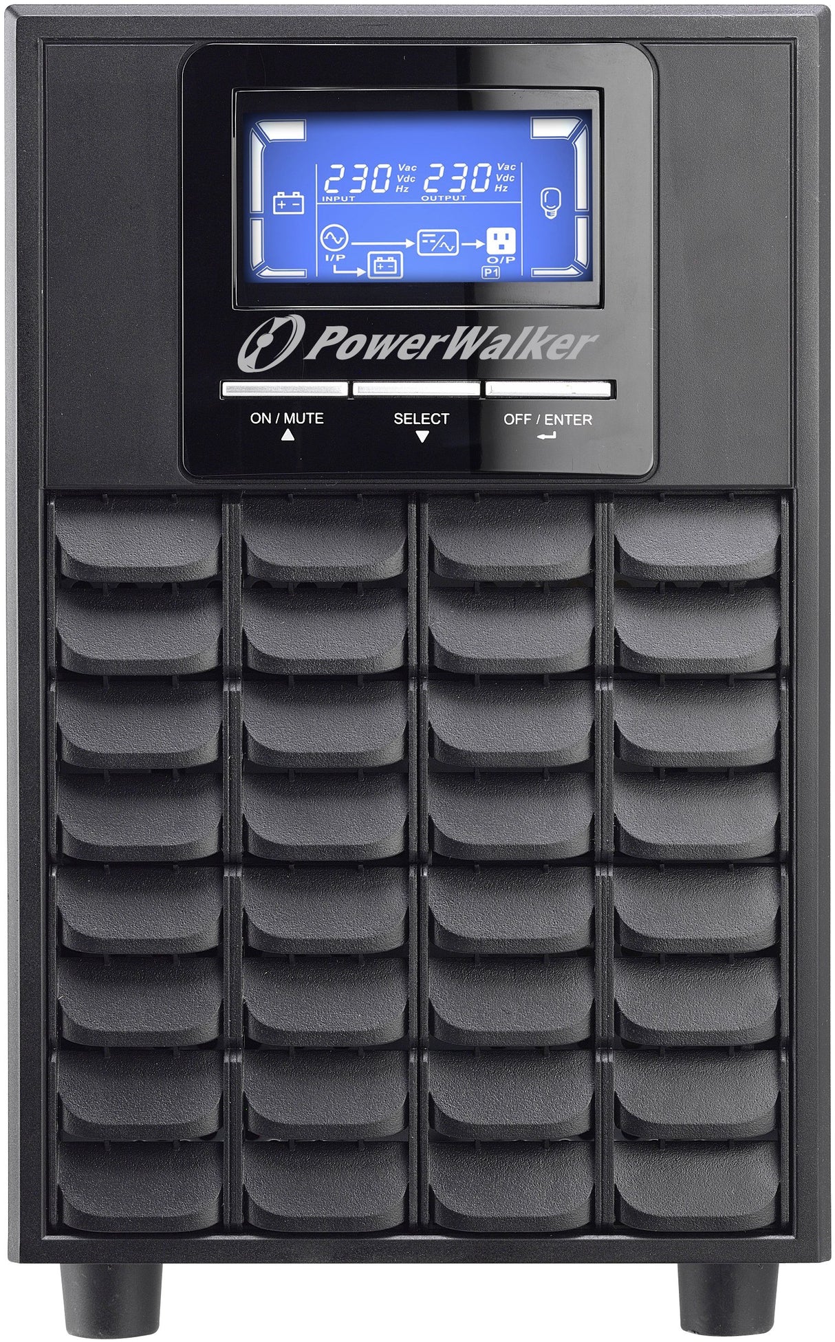 EAN 4260074976564 - PowerWalker VFI 2000C LCD sistema de alimentación ininterrumpida (UPS) Doble conversión (en línea) 2 kVA imagen 2