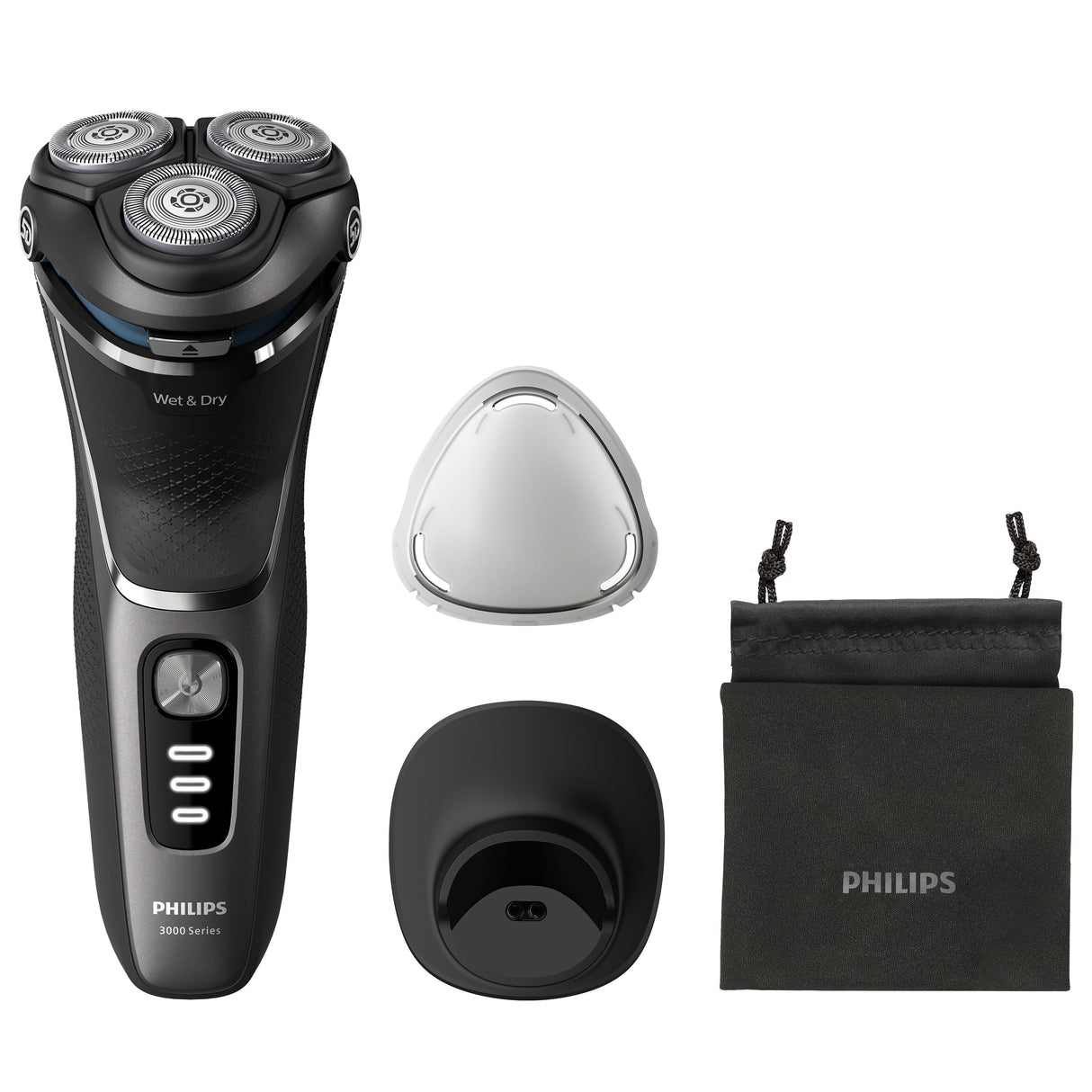 EAN 8720689018630 - Philips S3343/13 afeitadora Máquina de afeitar de rotación Recortadora Negro, Cromo imagen 4