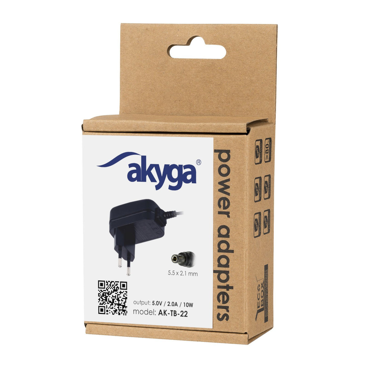 EAN 5901720136244 - Akyga AK-TB-22 adaptador e inversor de corriente Interior 10 W Negro imagen 5