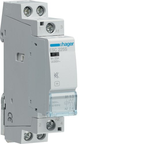 Hager Installationsschtz 25a Esc225s Brummfrei 2schlieer 230v