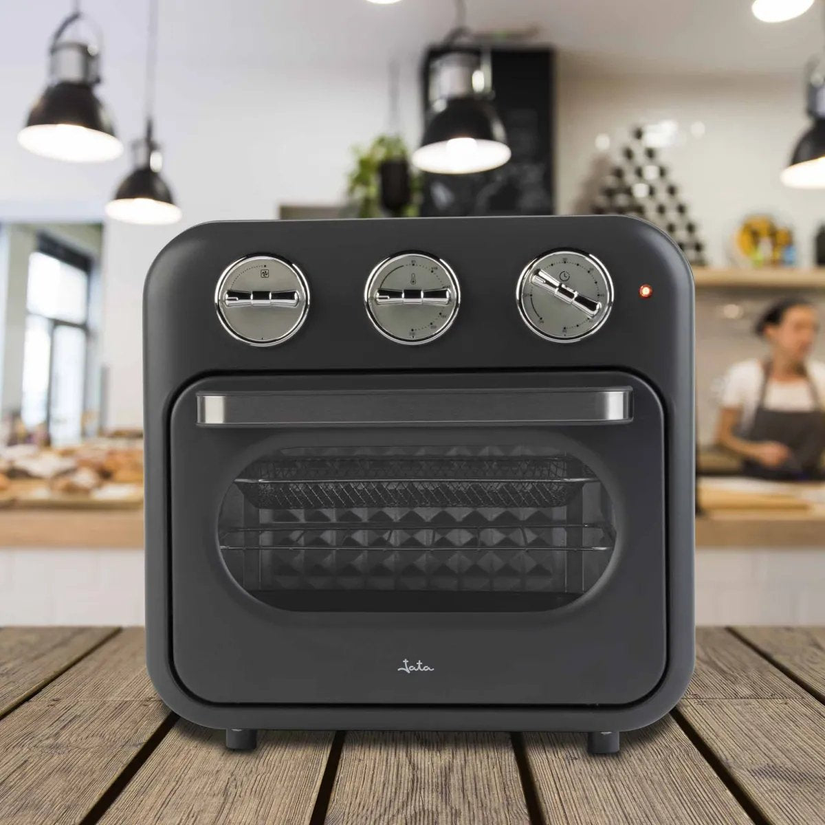 Jata Oven With Air Fryer Function 16l Timer 1400w Black Jefr1816