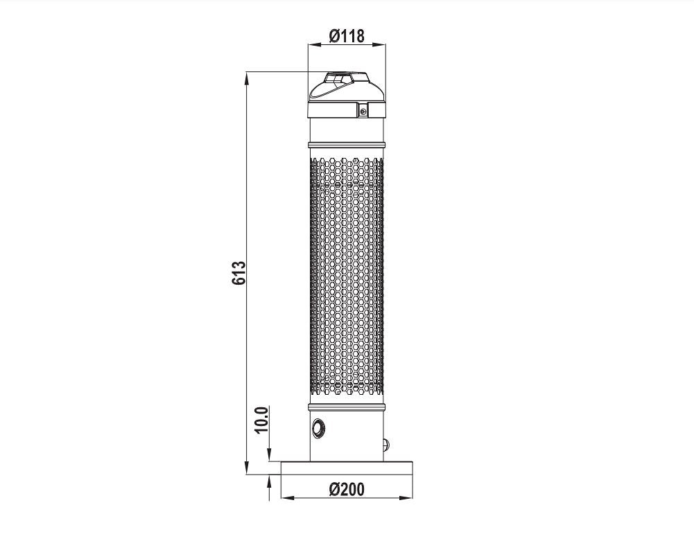 EAN 5901443121299 - Activejet APH-IS800 calefactor de exterior imagen 7
