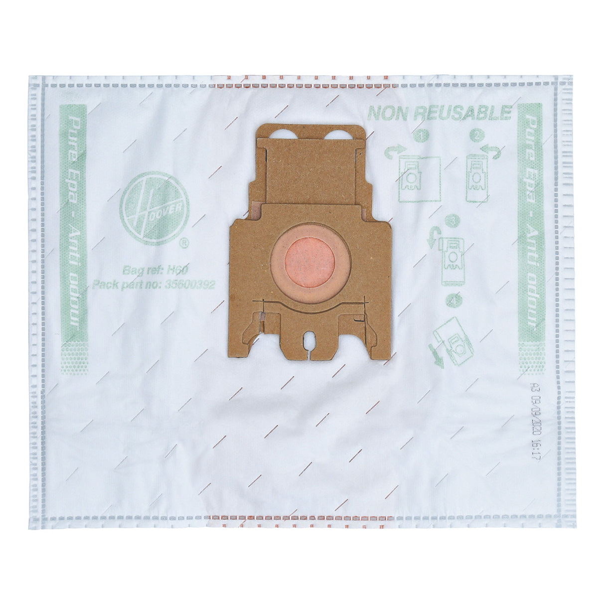 Bolsa Pure Hepa Hoover H60 Para Aspirador Telios Plus 4 Unidades