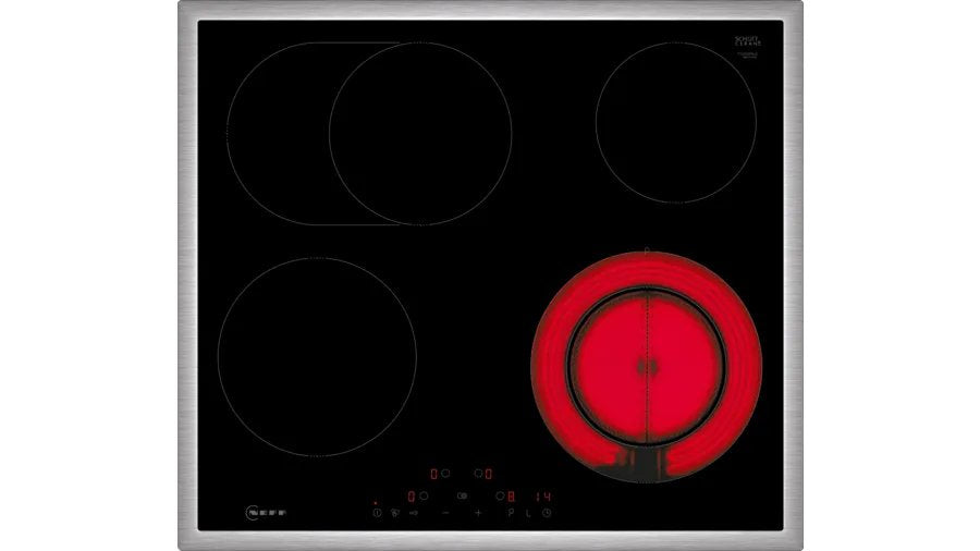 Neff T16sdf9l0 N 70, Placa Autosuficiente Negro/Acero Inoxidable, 60 Cm T16sdf9l0