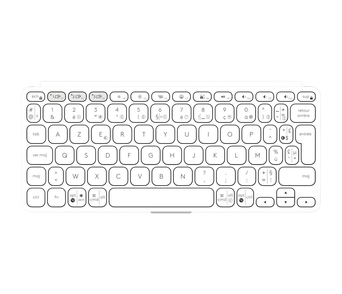 Logitech Keys-To-Go 2 - Pale Gris - Westmid-511 (Fr)