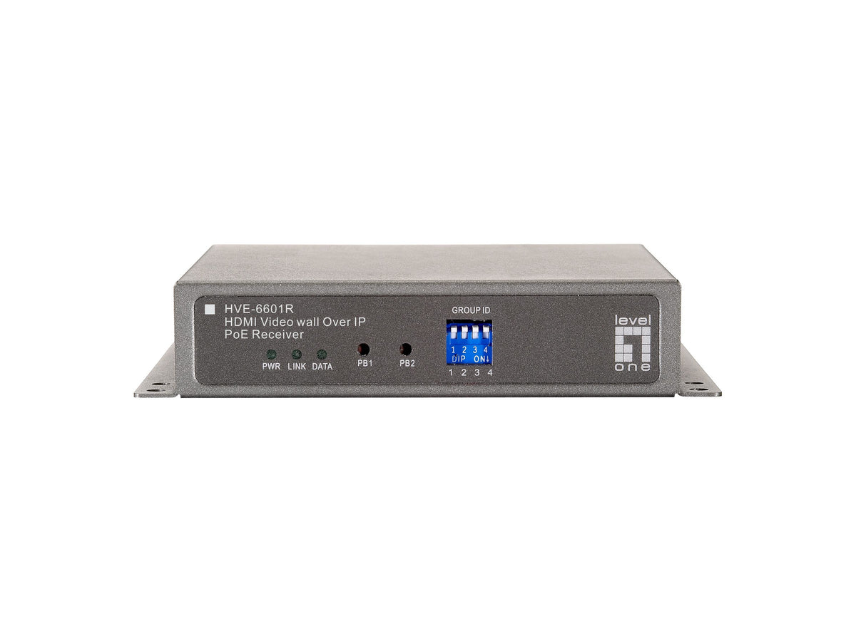 EAN 4015867175620 - LevelOne HVE-6601R extensor audio/video Receptor AV Gris imagen 3