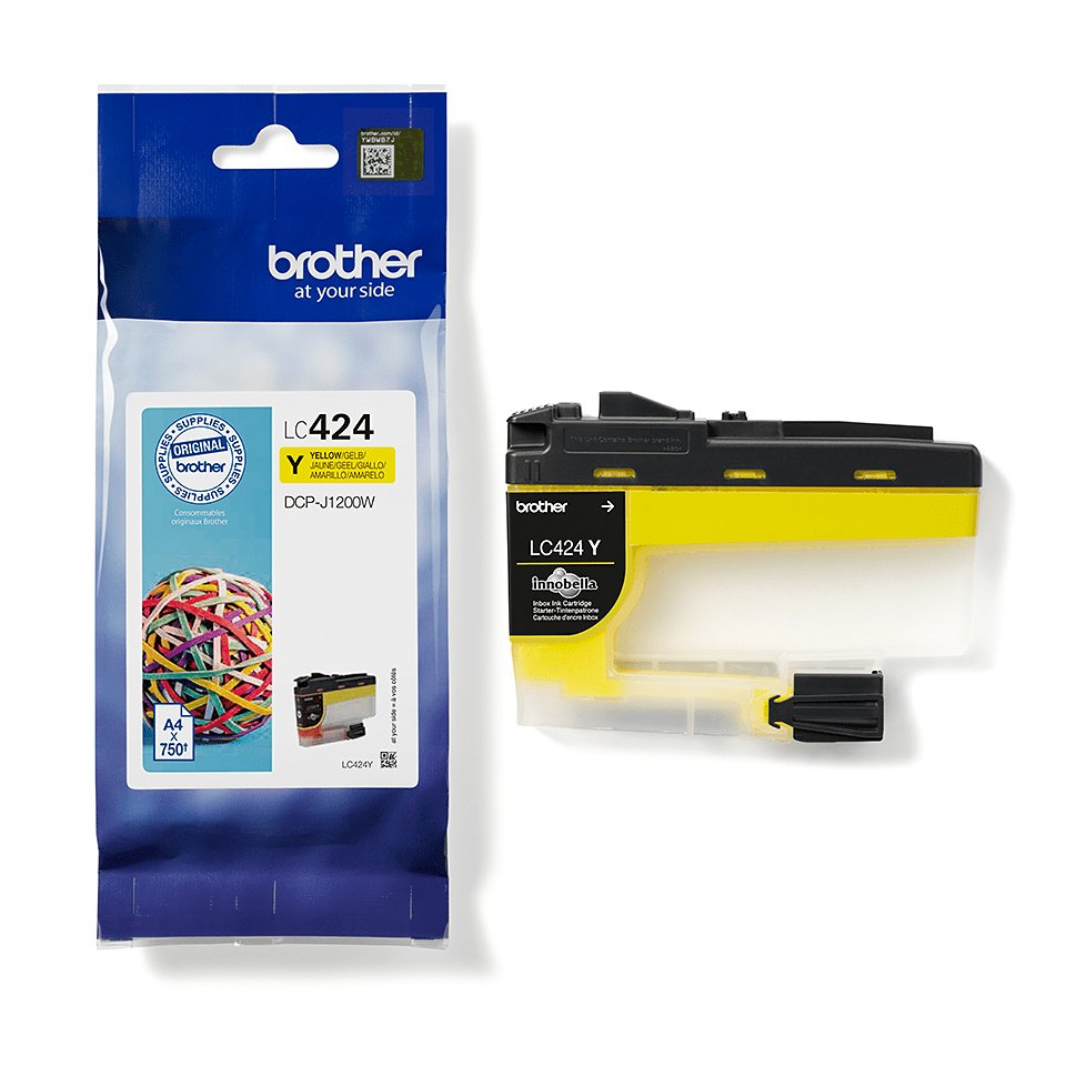 EAN 4977766810470 - Brother LC424Y cartucho de tinta 1 pieza(s) Original Amarillo imagen 5