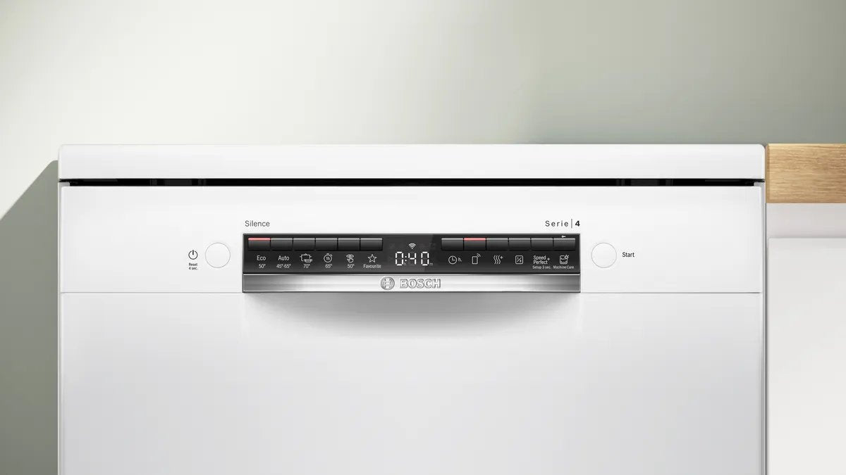 Bosch Home Sms4htw16e Serie 4, Lavavajillas Blanco, 60 Cm, Home Connect Sms4htw16e