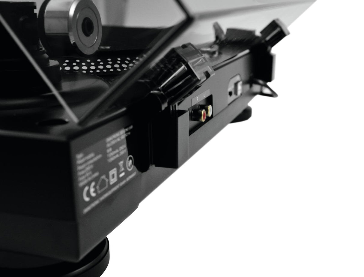 Tocadiscos Omnitronic Bd-1390 De Tracción Por Correa Portátil Negro