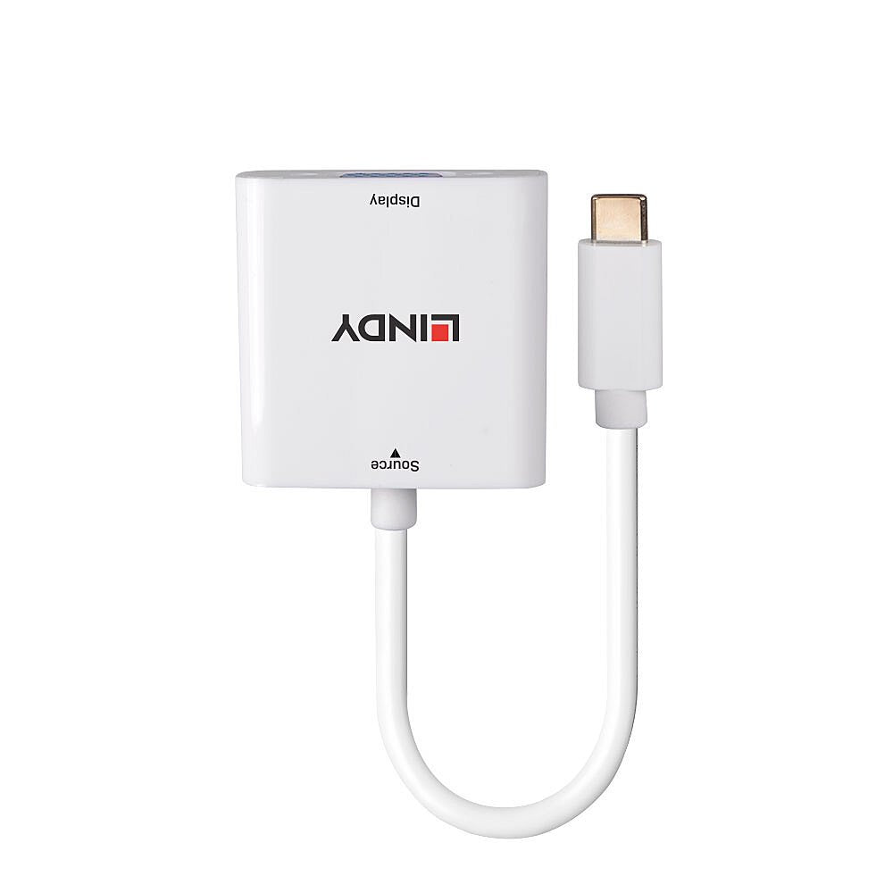 EAN 4002888433556 - Lindy 43355 adaptador de cable de vídeo USB Tipo C VGA (D-Sub) Blanco imagen 2