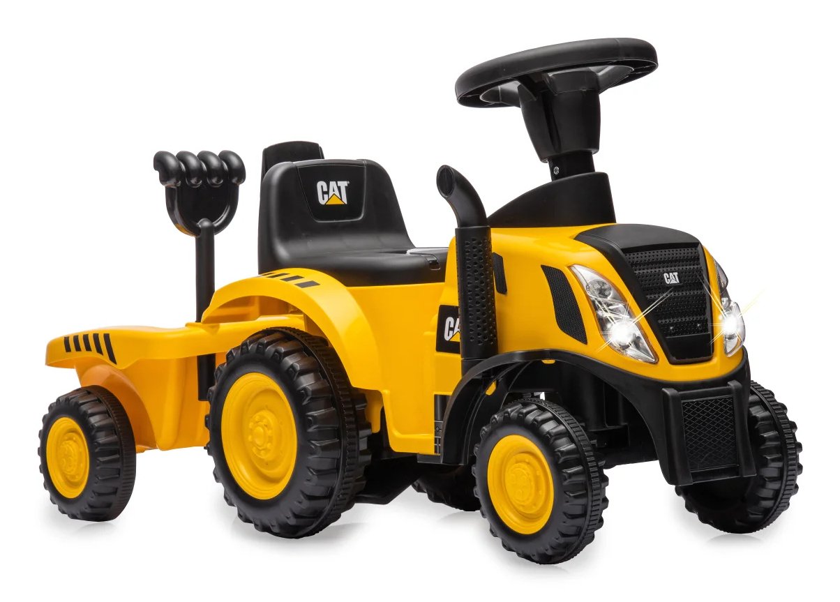 Jamara Rutscher Caterpillar Traktor Con Anhänger 2in1 Amarillo