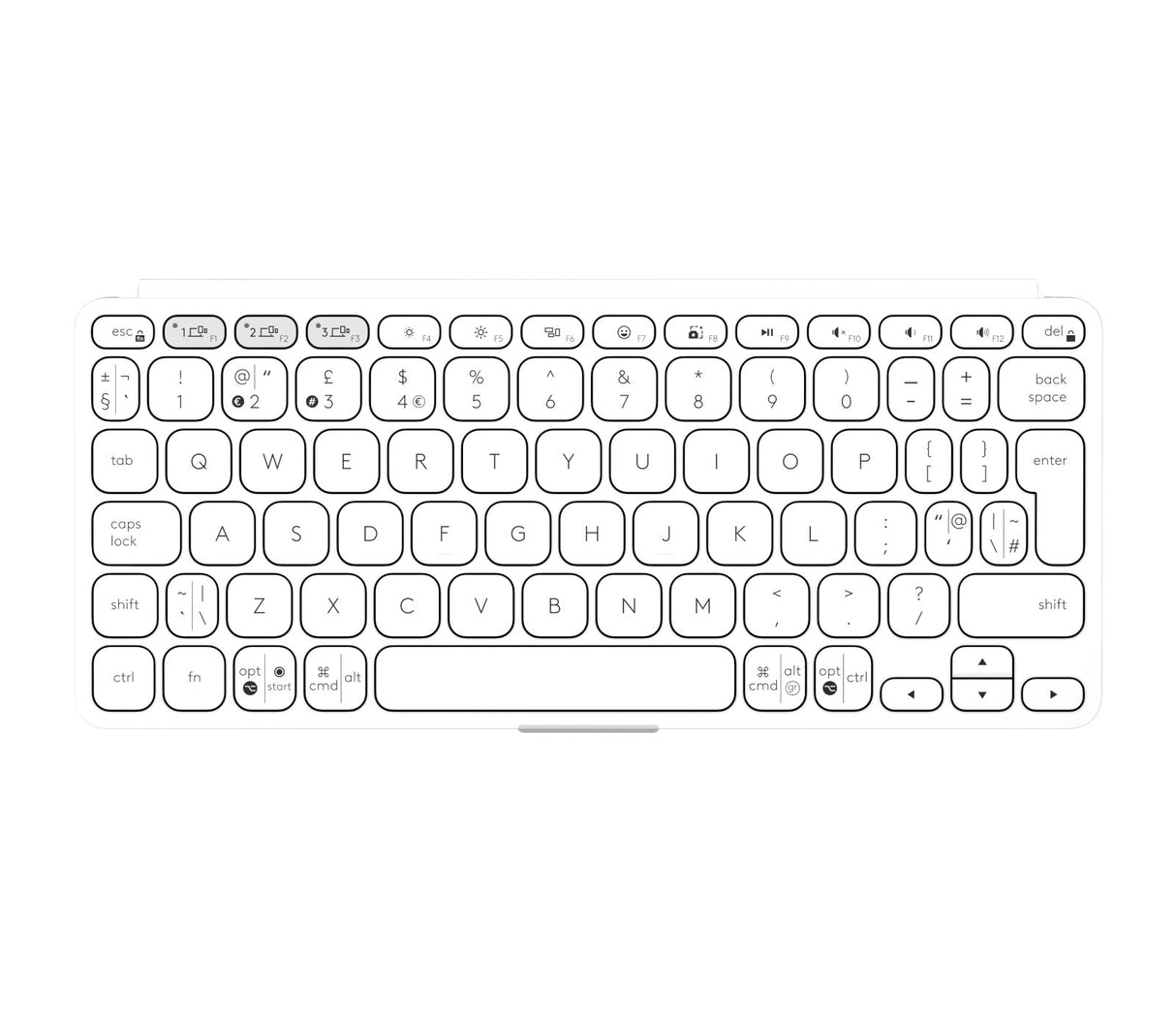 EAN 5099206125896 - Logitech 920-012985 teclado para móvil QWERTY Internacional de EE.UU. Bluetooth Blanco imagen 5