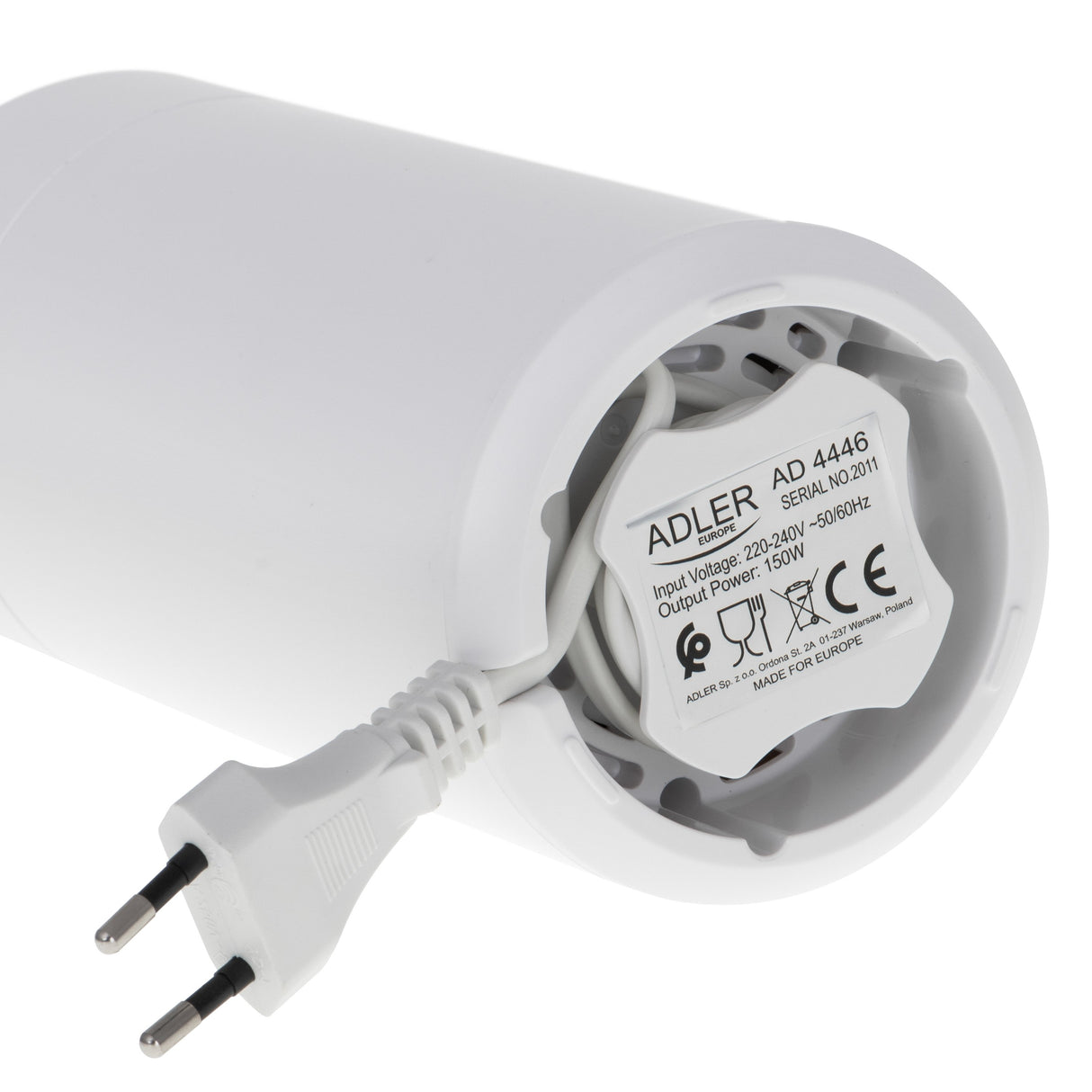 EAN 5903887800457 - Adler AD 4446WS molinillo de café 150 W Blanco imagen 9