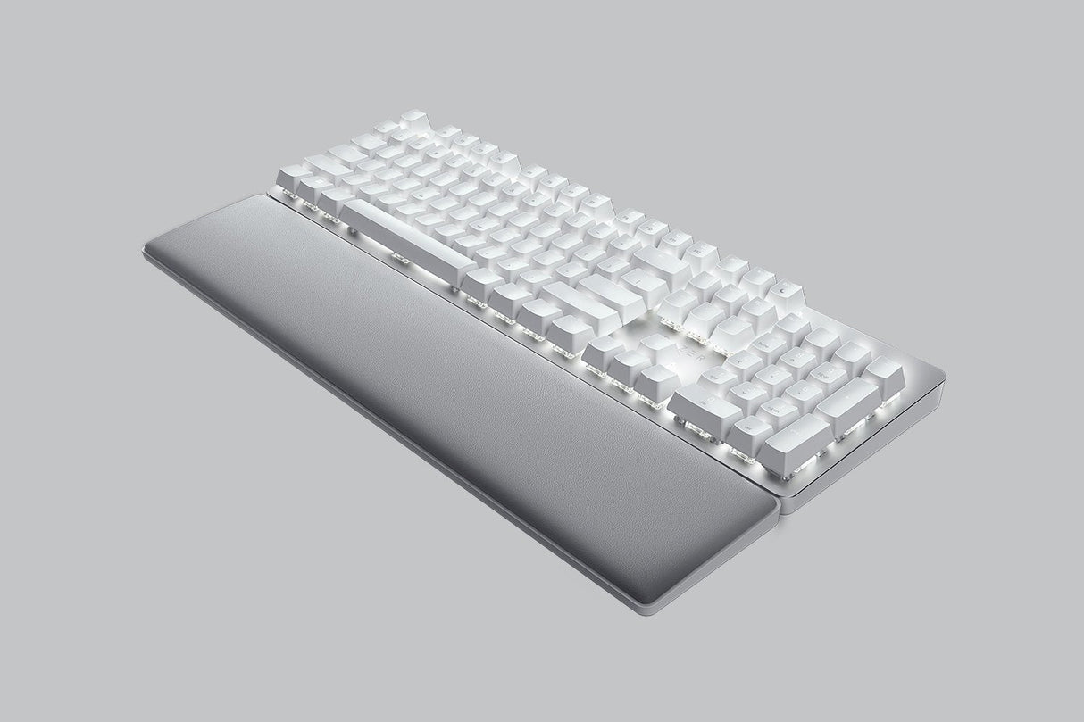 Teclado Inglés Razer Pro Type Ultra Usb + Rf Wireless + Bluetooth Qwerty Ee. Uu. Plata, Blanco