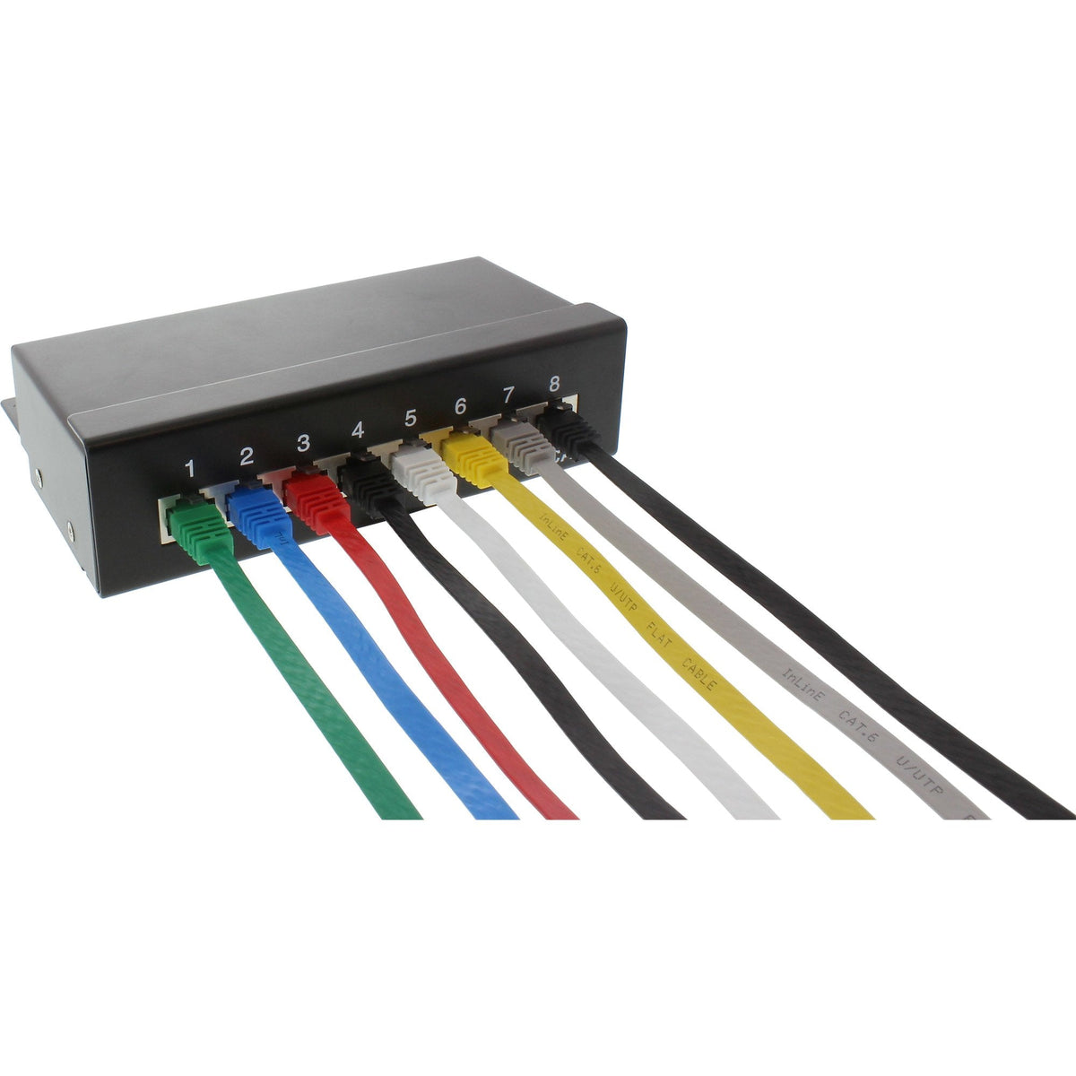 Inline Flat Ultraslim Cable De Red U/Utp Cat.6 Gigabit Ready Gris 0,5m