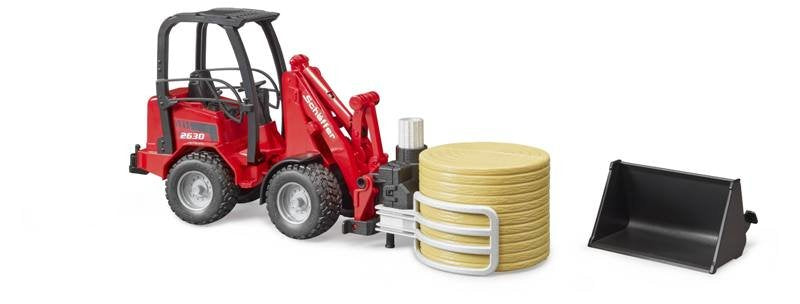 Bruder Carretilla Pinza Rulos 2192 Rojo/Negro