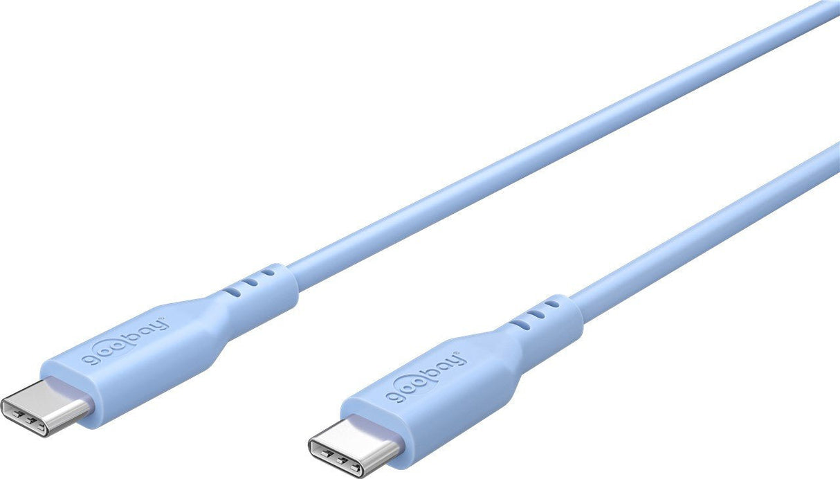Goobay Usb-C Silicone Cable, 1.5 M, Blue