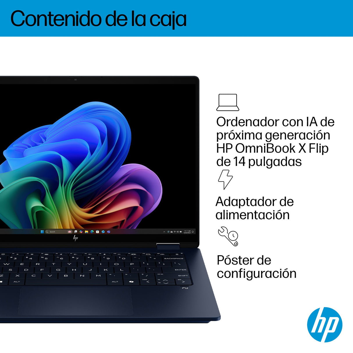 EAN 0199251569180 - HP OmniBook X FlipNGAI 14-fm0009ns Copilot+ PC Intel Core Ultra 7 258V Híbrido (2-en-1) 35,6 cm (14") Pan imagen 6