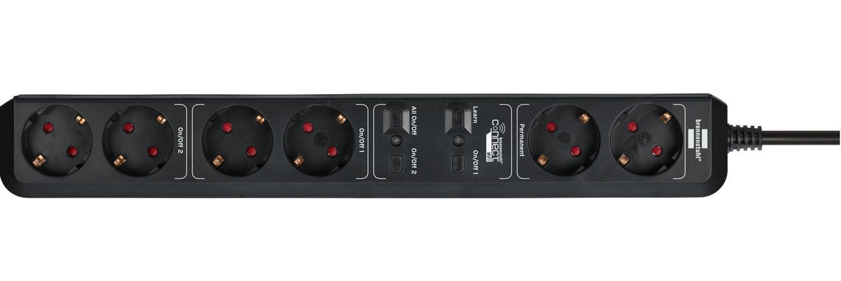 EAN 4007123663439 - Brennenstuhl 1159760936 regleta inteligente 6 salidas AC 1,5 m Negro imagen 2