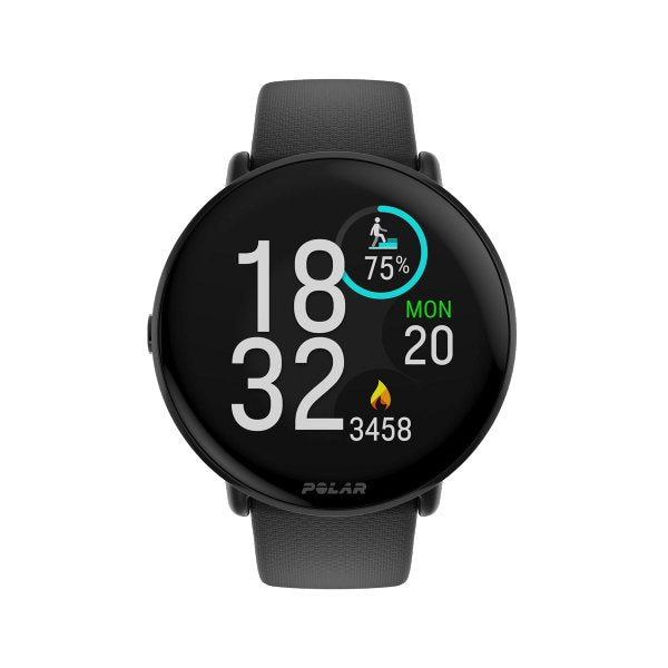 Smartwatch Polar Ignite 3 Titanium Silicone Band Black