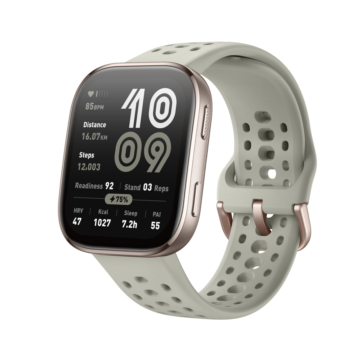 EAN 6970100377996 - Amazfit Bip 6 Stone 5 cm (1.97") AMOLED Digital 390 x 450 Pixeles Pantalla táctil Oro GPS (satélite) imagen 4