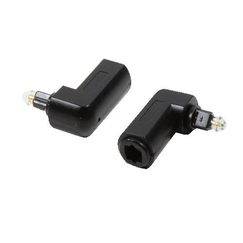 Logilink Audio Adapter (90°), Toslink M To Toslink F, Negro