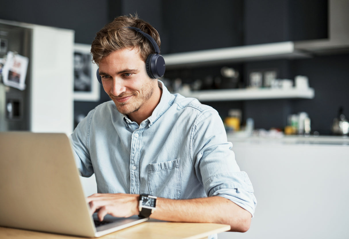 Auriculares Inalámbricos Jvc Ha-S36w Con Micrófono Bluetooth Azules