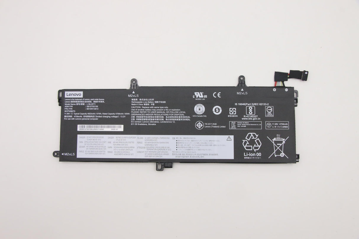 EAN 5704174656876 - Lenovo 5B10W13913 refacción para laptop Batería imagen 1