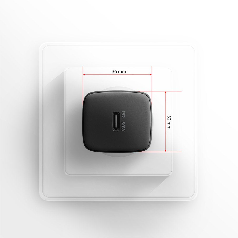 EAN 8595247908315 - Axagon ACU-PD30 kroviklis jungiama tinkl PD 30W, 1x port USB-C, PD3.0/QC3.0/AFC/FCP/Apple Juoda Teléfono imagen 7