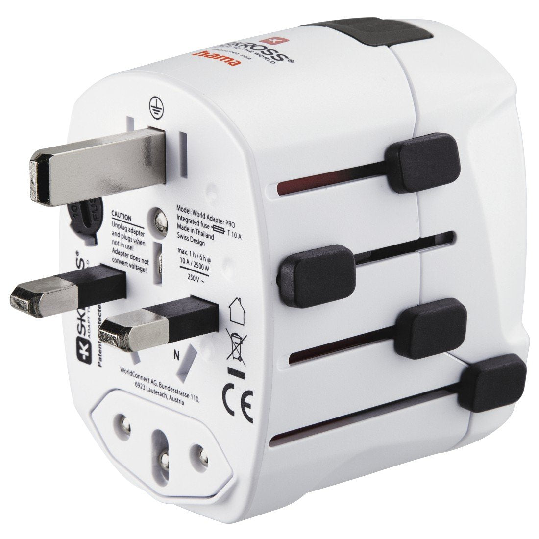 EAN 4047443491381 - Hama World Travel Pro adaptador de enchufe eléctrico Universal Blanco imagen 7