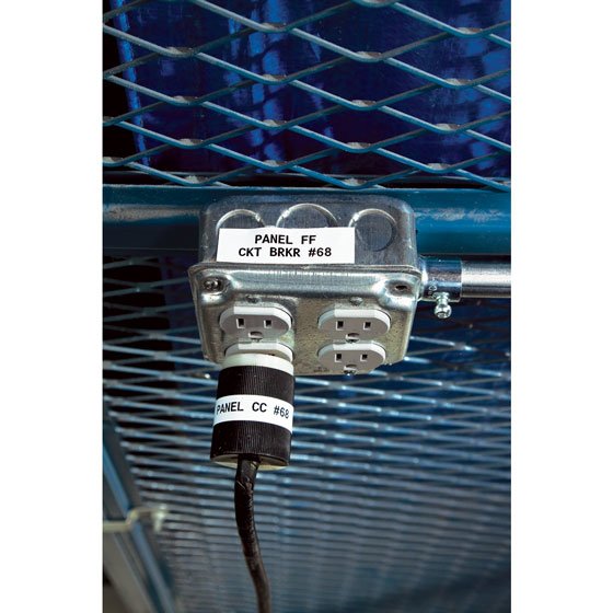 EAN 0662820966517 - Brady M21-750-595-WT etiqueta de impresora Negro, Blanco Etiqueta para impresora autoadhesiva imagen 3