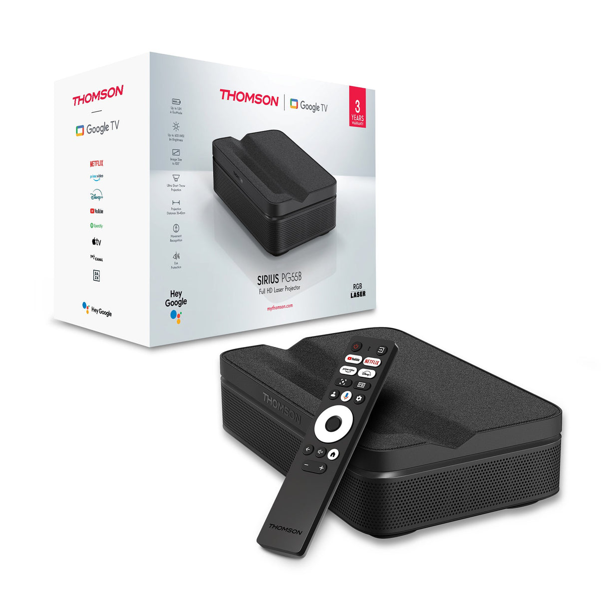 EAN 9120106662672 - Thomson Sirius 600 lúmenes ANSI UHD 4K (3840x2160) Negro imagen 1